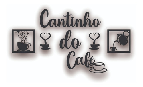 Cantinho Do Café Decoração Cozinha Café Bar Letras E Quadros