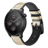 Correa De Caucho Con Piel Para Amazfit Gtr 4