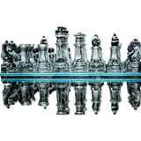 Ajedrez De Cristal Juego De Mesa Chess 35 Cm Env Gratis Msi