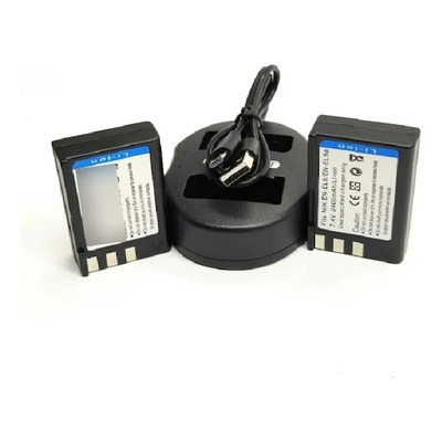 2 Bateria En-el9 + Carregador Pra Nikon D40 40x 60 3000 5000