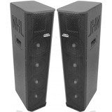 Caixa Line Array Vertical Ativa Passiva 4x6 1200w Driver Ti