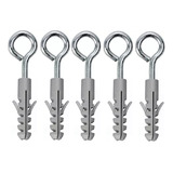 25 Tornillo Piton Fischer Cerrado Galvanizad + 25 Tarugo 6mm