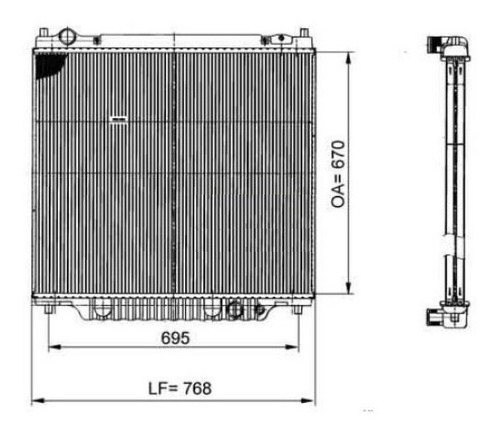 Radiador Ford F-100 F-150 1999 En Adelante Cummings F-4000