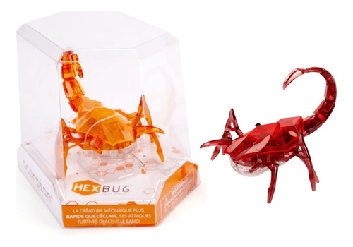 Mini Inseto De Brinquedo Hexbug Escorpião Vermelho