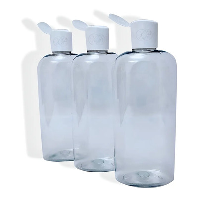 Envase Botella Plastico PET Oval 250ml Tapa Flip Top Mayoreo 20 Piezas | MercadoLibre