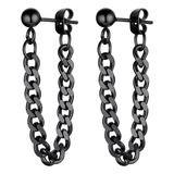 Pendientes Negros Kpop Para Hombres, Mujeres, Adolescentes,