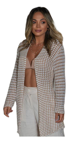 Kimono Cardigan Casaco Feminino De Tricot Aberto Casaquinho