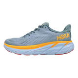 Hoka One One Clifton 8 Cinza Metálico Leia A Descrição