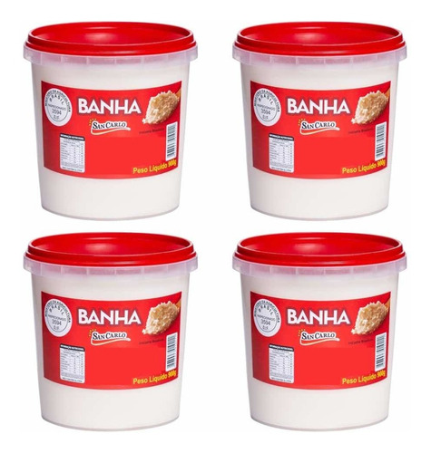 Banha Suína Premium, Natural, Gordura De Porco Caipira 4l