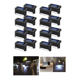 X16 Pack Luz Led Lampara Solar Balcon Escalera Pared Jardin