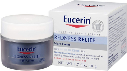 Eucerin Piel Sensible Enrojecimient Calmante Crema Noche50ml