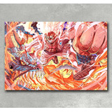 Cuadro En Tela Canvas Luffy G5 Big Vs Kaido