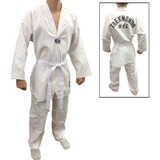 Dobok Uniforme Taekwondo Brim Infantil Com Faixa Branca