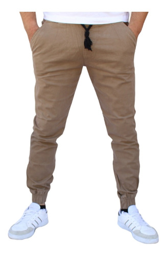 Pantalón Jogger Cargo Skinny De Gabardina Strech John Silver