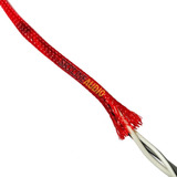 Nylon Malla Cubre Cable Piel De Serpiente Rojo 18mm X-1m 3d