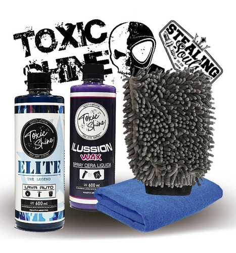 Toxic Shine | Kit Combo Lavado | Básico #18 | Shampoo + Cera