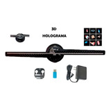 Projetor Display Holograma 3d Led Ventilador Holográfico Cor Preto 110v/220v