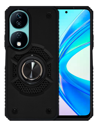 Funda Uso Rudo Con Anillo Capitán Para Honor X7b