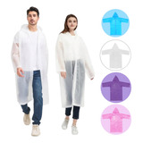 Capa De Lluvia Eva Impermeable Adulto Chaqueta Transparente