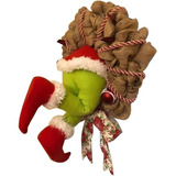 Decoração De Árvore De Natal Grinch Thief Legs Wreath