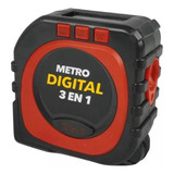 Cinta Metrica Digital Metro Laser Pantalla Lcd 3 En 1