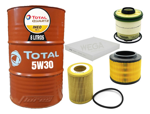 Cambio Aceite 5w30 8l + Kit Filtros Ford Ranger 2.2 Tdci