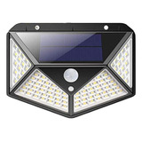 Lampara Led Foco Aplique Solar Exterior Sensor De Movimiento