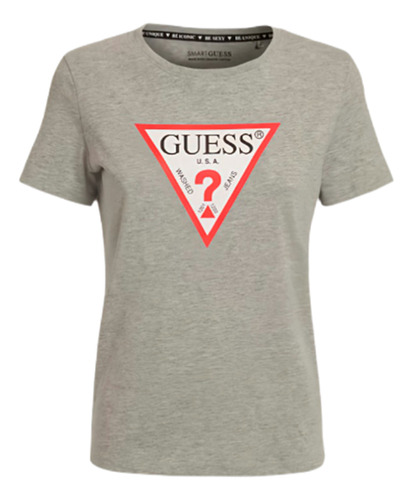 Polera Guess Cacey Crew Tee Glitter