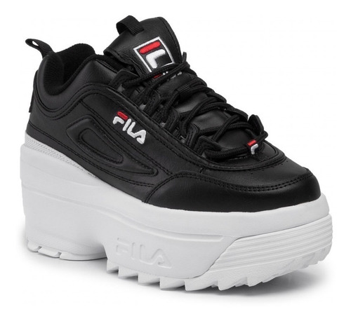 Tenis Fila Disruptor 2 Wedge Plataforma Negro 5fm00704-014