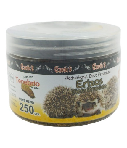 Exotic Alimento P/erizo Africano 250gr C/tenebrio En Polvo