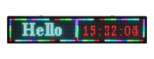Letrero Led Programable Colores 100x19cm Wifi Usb