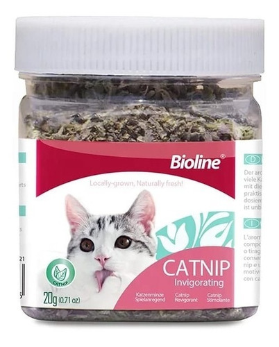 Catnip Hierba Seca Bioline Para Gatos 20gr / Codystore