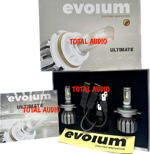 Kit D Focos Led Hyperled Evolum Ultimate 15000lm H7/h11/9006