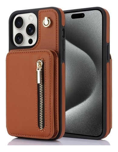 Funda For Teléfono Con Tarjetero Y Cordón For iPhone