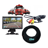 Tela Automotiva Monitor 6  + Câmera De Ré Para Caminhão Van