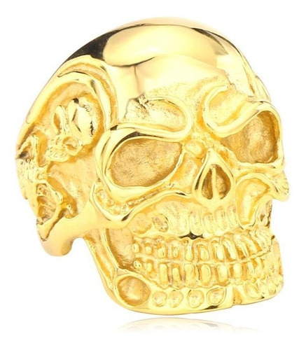 Anillo De Hombre Calavera Craneo Gold  Moda 2021 Man