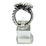 Anillo Ouroboros Plata Ley 925 