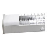 6 Pçs Luminária Compacta Chapa Ta 7 P/ 2 Lâmpadas Taschibra Cor Branco 110v/220v