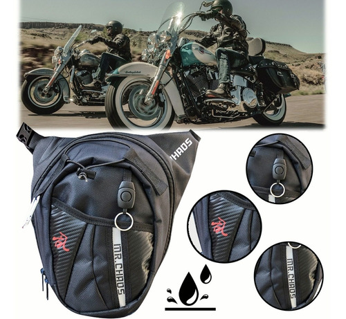 Bolso Ajustable Impermeable Para Motociclista Y Trekking