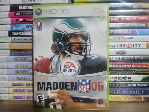 Jogo Futebol Americano Madden Nfl 06 Xbox 360 Original Mídia