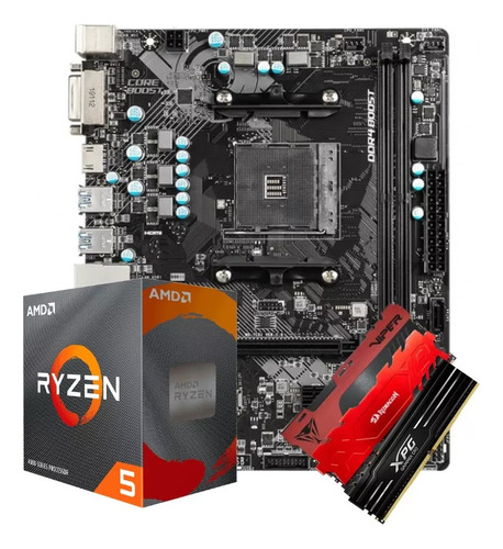 Kit Upgrade Amd Ryzen 5 4500 + A520m Am4 + 2x8gb 3200mhz