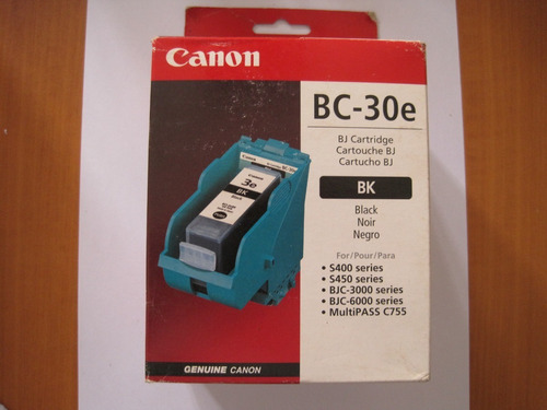 Cabezal Con Cartucho Negro Canon Bc-30e Caja Poco Maltratada