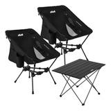 Portable Camping Chair And Table Set, Folding Camping Table
