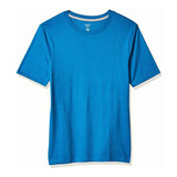 French Toast Camiseta De Manga Corta Para Hombre Con Cuello Color Hydro Blue Heather