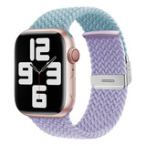 Correa De Nailon Trenzado Para Apple Watch Pulsera Ajustable