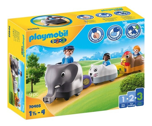 Playmobil 123 Mi Tren De Animales Set 70405 