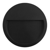 Foco Aplique Led Redondo Circular Muro Pared Unidireccional Luz Led 6w Color Negro Jardin Exterior 220v Demasled