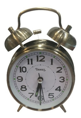 Reloj Despertador Ornet 9521  Retro Vintage Campanilla