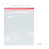 100 Saco Zip Lock Abre Fecha Livre Bpa 7 X 10,5 Cm Pequeno