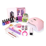 Kit Esmaltado Permanente + Exfoliante + Lámpara 120w